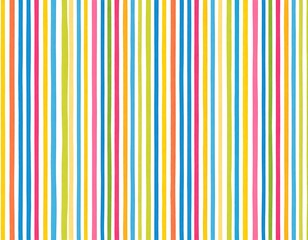 Bright vertical stripes in a variety of cheerful colors