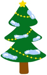 A festive Christmas illustration set featuring Santa Claus, Christmas trees, ornaments, gifts, and holiday decorations. Perfect for seasonal greeting cards, posters, and winter celebration designs.