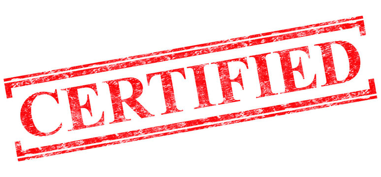 red certified rubber stamp vector illustration element png file transparent background