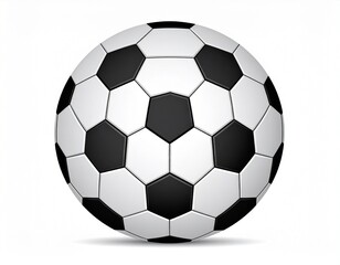 Obraz premium A classic black-and-white soccer ball—resting in quiet focus. A metaphor for unity and the choreography of play through geometric tension and global resonance.