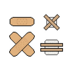 bandages band aid pixel art