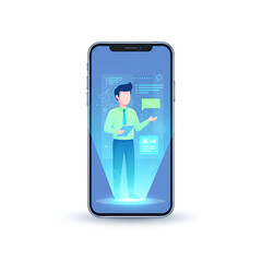 Mobile hologram learning