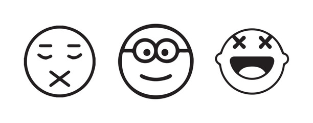 Vector Illustration of Worried and Depressed Faces