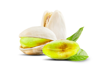 Pistachio Nut On White Background