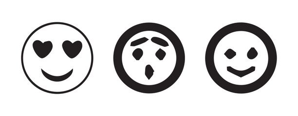 Set of Negative Feeling Emoji Symbols