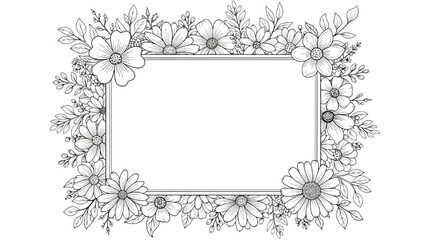 Flower Silhouettes Set – Black Floral Vector Illustration Isolated on White Background AI EPS PNG JPEG