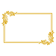 Obraz premium Gold Ornate Rectangular Frame