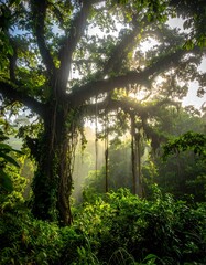 Obraz premium Lush rainforest canopy (4)