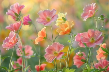 Vibrant and colorful blurred background featuring a spectrum of bright hues and shades