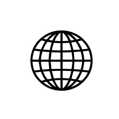 Globe Wireframe Symbol