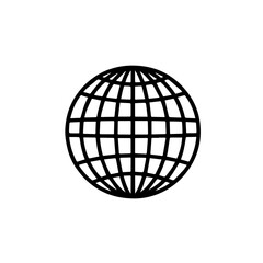 Globe Wireframe Icon
