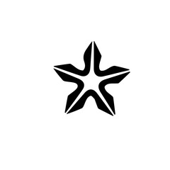 Obraz premium Curved Star Emblem