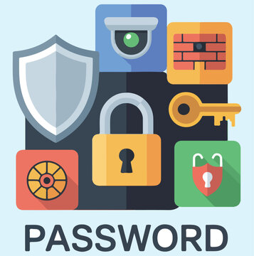 Digital Security and Safe Technology Icon Pack