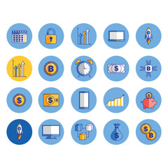 Business and finance icon set