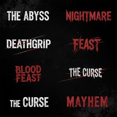 Dark Horror Movie Titles.