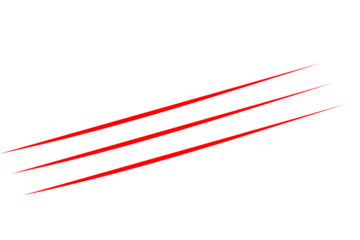 Three red diagonal scratch lines