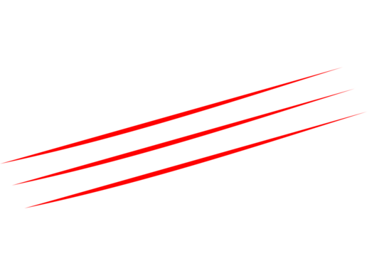 Three red diagonal scratch lines
