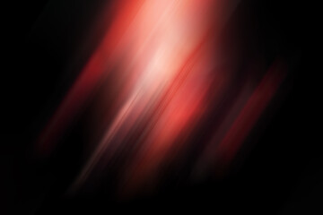 Abstract red tones light streaks with dynamic glowing gradients. Clean blur and motion glare effect overlay. Light illuminating a dark background, creating striking contrasts. Light leak flare overlay
