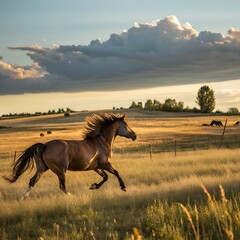 horse in the field