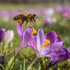 bee on lavender
