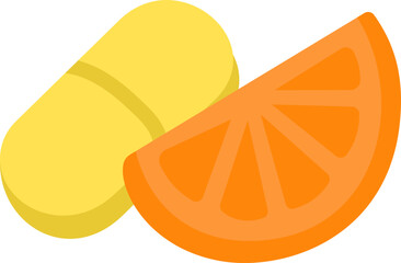 Vitamin C Flat Icon