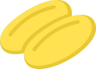 Fish Oil Capsule Flat Icon