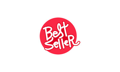 Best Seller text design, Best seller typography