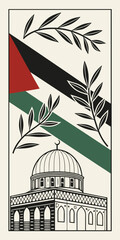 Clean Palestine Independence Vector Artwork