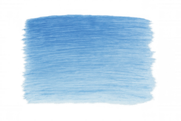 Blue pencil crayon stroke texture with gradient shading, isolated on transparent background, drawing and art concept
