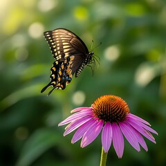 Butterfly on a Coneflower.