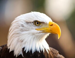 Fototapeta premium Close-up of an eagle's head