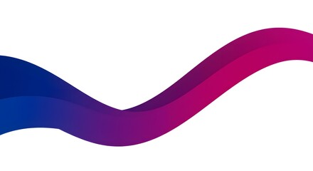 Abstract Gradient Wave Background - Blue to Pink