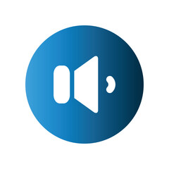 Multimedia button icon design template