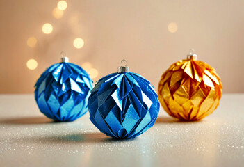Colorful Geometric Spheres Arrangement on Gradient Background