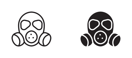 gas mask icon, vector illustration,