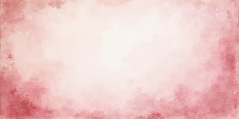 Fototapeta premium pink abstract watercolour grunge background with paper texture