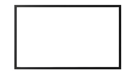 Black frame mockup for displaying content isolated PNG with Transparent Background