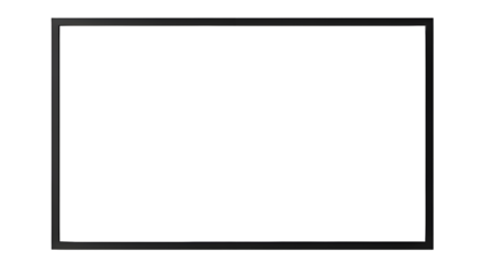 Black frame mockup for displaying content isolated PNG with Transparent Background