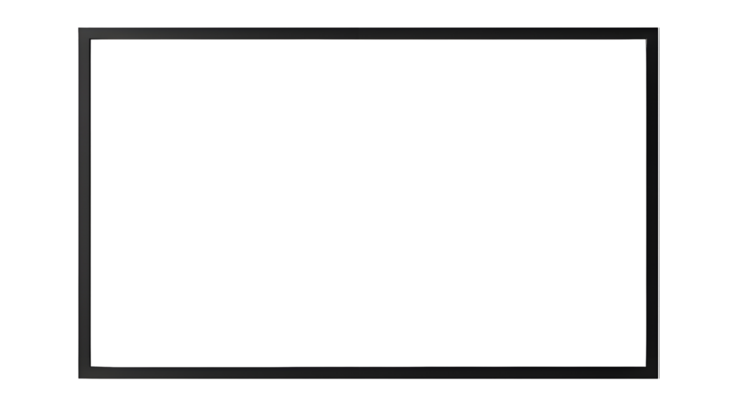 Black frame mockup for displaying content isolated PNG with Transparent Background