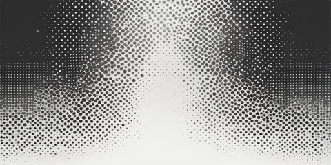 Black and white abstract halftone pattern background