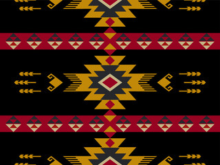 Navajo pattern design. Native American style. Can be used in fabric design for clothing, textile, wrapping, background, wallpaper, carpet, embroidery, print