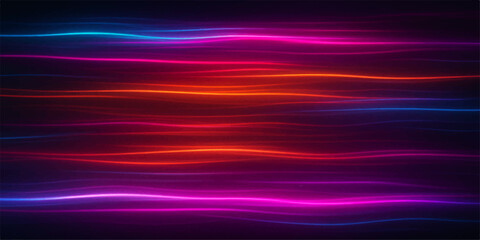 Vibrant purple and pink digital waves in motion with a blur of light texture for a modern art wallpaper
