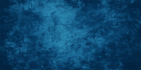 Abstract dark blue vintage grunge texture with a rough and aged retro paper pattern