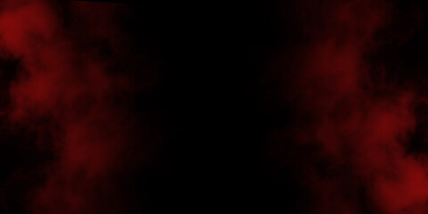 Abstract deep red smoke haze isolated on black background ideal for mysterious gothic digital art or thriller covers
