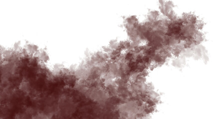 Dark Red Abstract Cloud Shape with Golden Edges on Black graphic design isolated on a transparent background