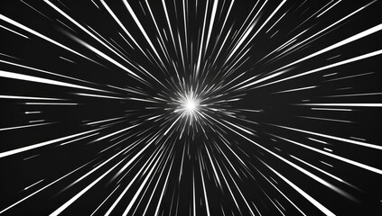 Hyperspace motion blur background illustration effect for speed or futuristic project