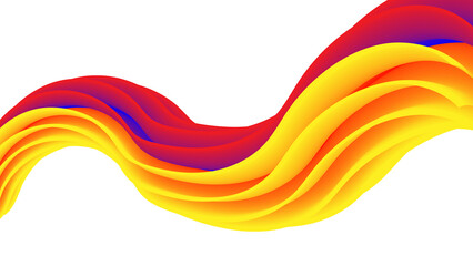 Abstract colorful wave background design with vibrant curved lines and rainbow style