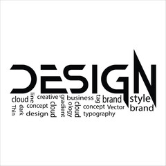 Word Cloud with Design background design