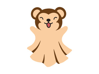 Halloween Cartoon Monkey Ghost Costume
