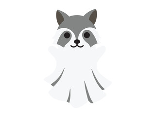 Halloween Cartoon Skunk Ghost Costume
